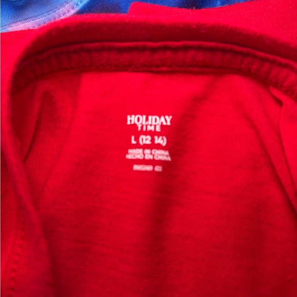 Holiday Time Vibrant Red T-Shirt - Picture 2 of 2